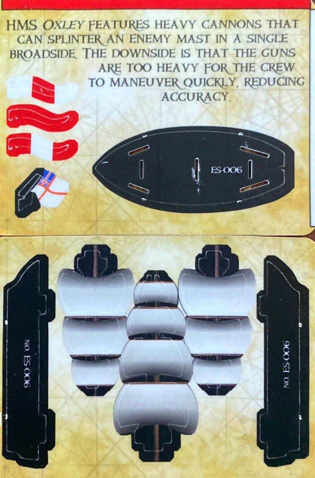 WizKids Pirates CSG of the Spanish Main ES-006 HMS Oxley