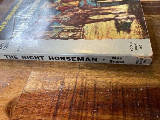 The Night Horseman by Max Brand 1954 Pocket 1033 Paperback First
