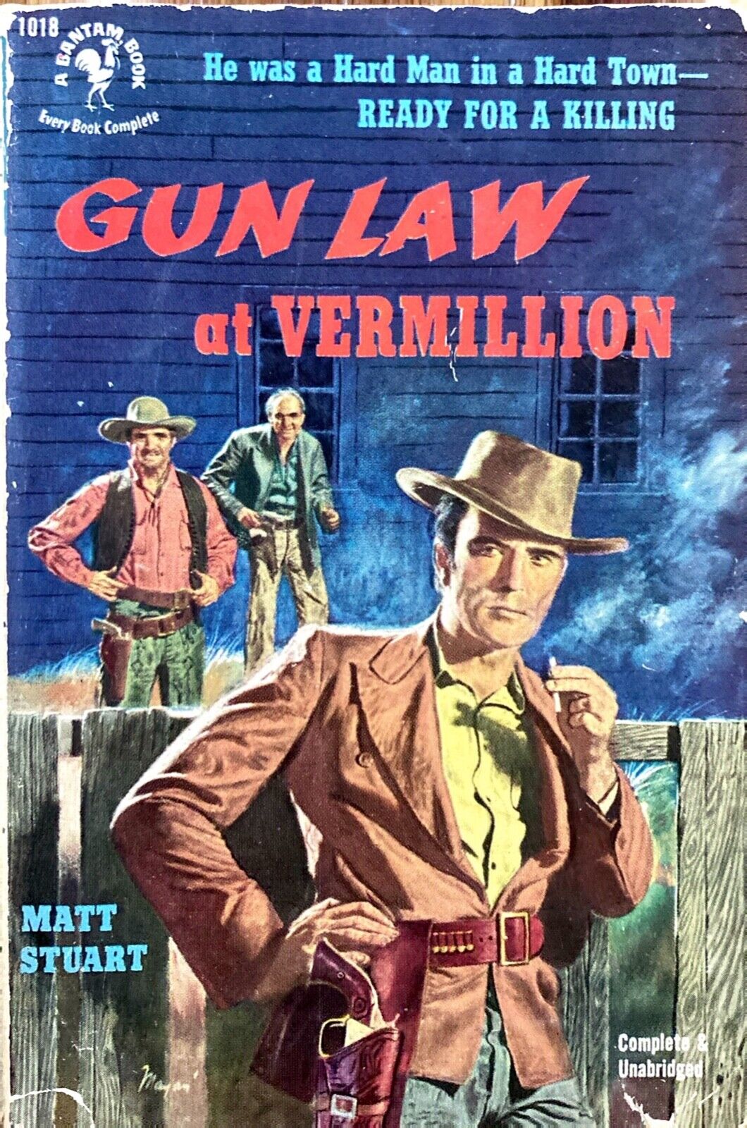 Gun Law at Vermillion by Matt Stuart 1952 Bantam 1018 Paperback