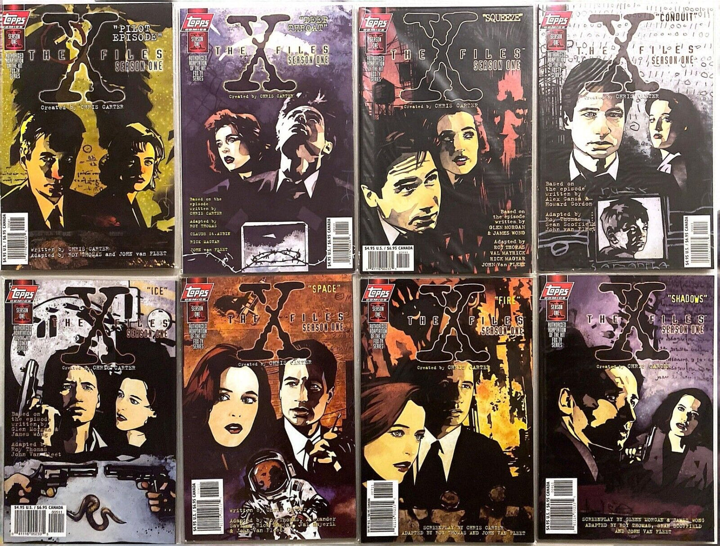 Topps Comics The X-Files: Season One Modern Age 1997-1998 Lot of 8