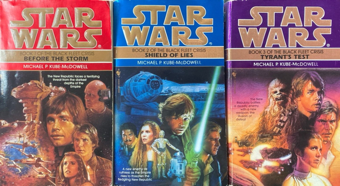 Star Wars: The Black Fleet Crisis Trilogy by Michael P. Kube-McDowell Paperback