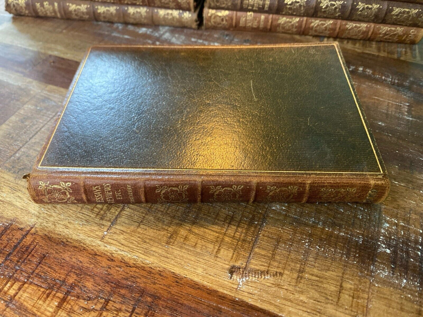 Essays, Reviews, Etc. by W.M. Thackeray 1901 New Century Library Leather
