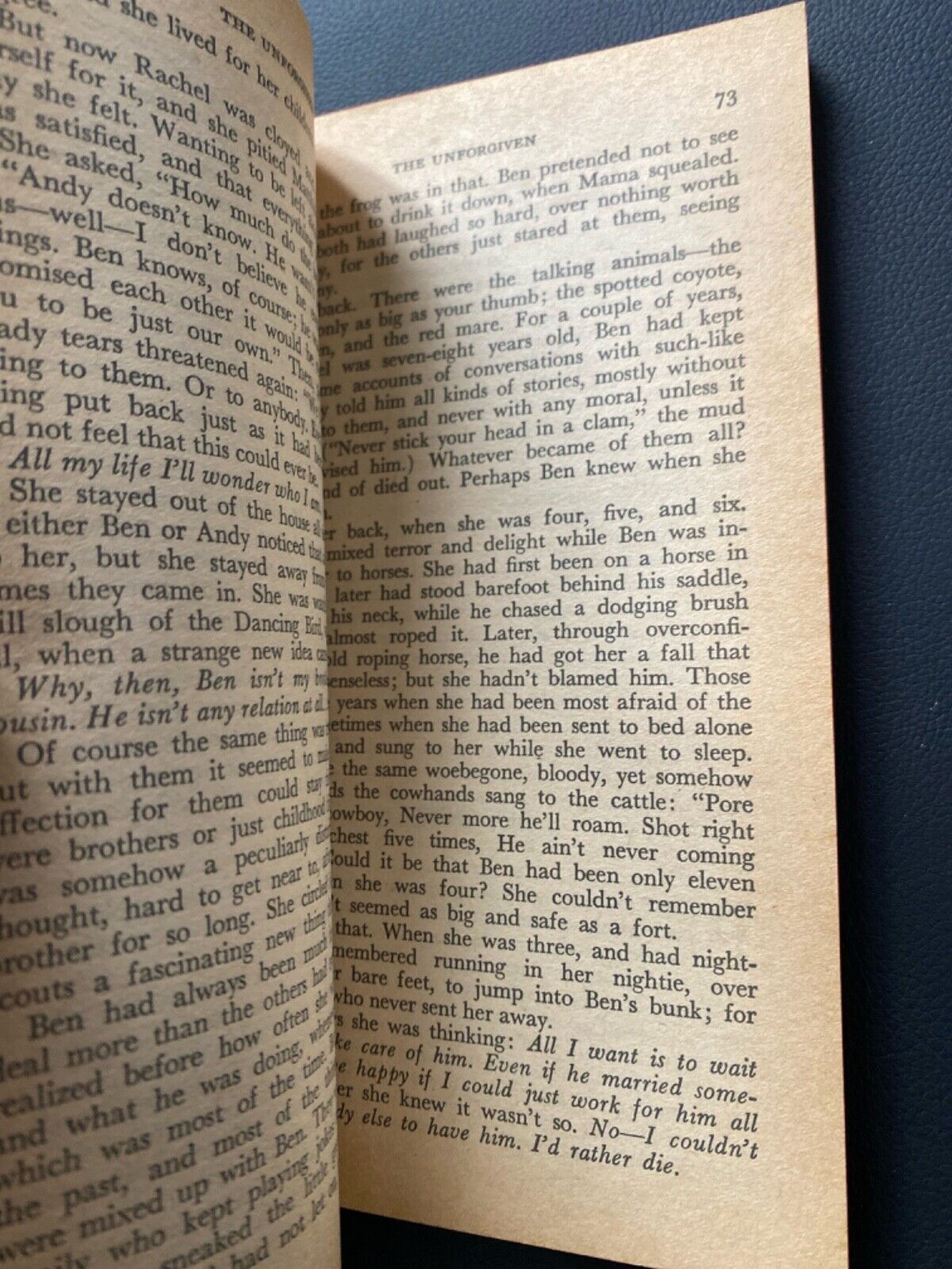 The Unforgiven by Alan LeMay 1959 Crest Book s244 Paperback Movie Tie-in