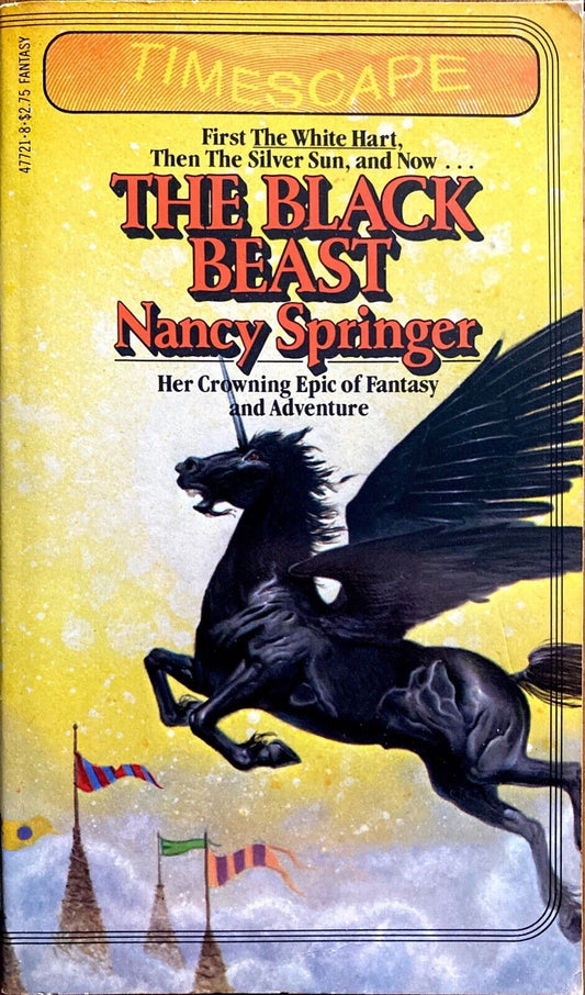 The Black Beast by Nancy Springer 1983 Pocket Timescape Paperback
