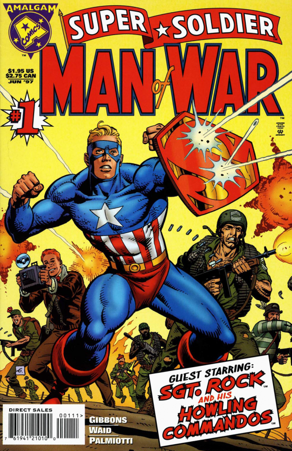 Amalgam Comics Super Soldier Man of War #1 1997 Superman Captain America