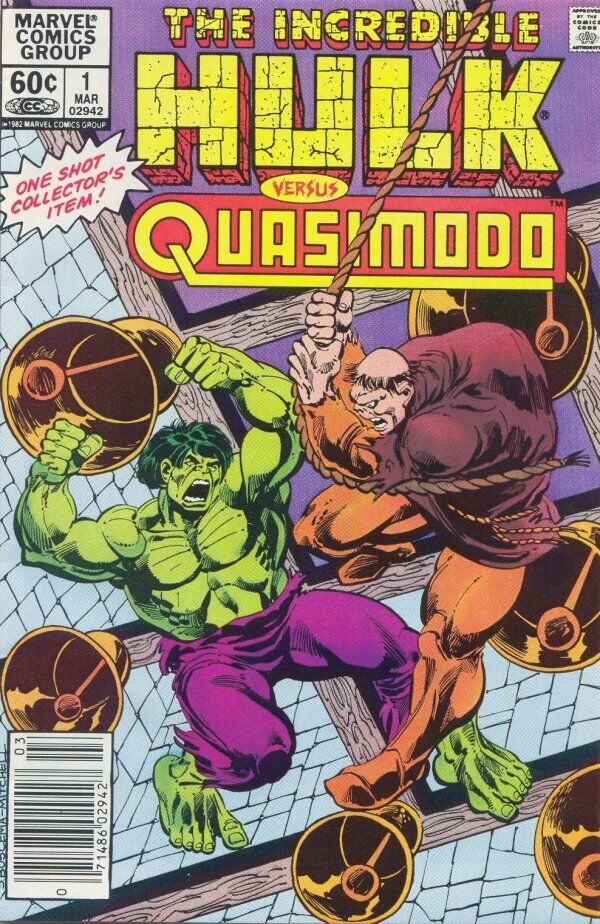 Marvel Comics Incredible Hulk Versus Quasimodo Bronze Age 1983