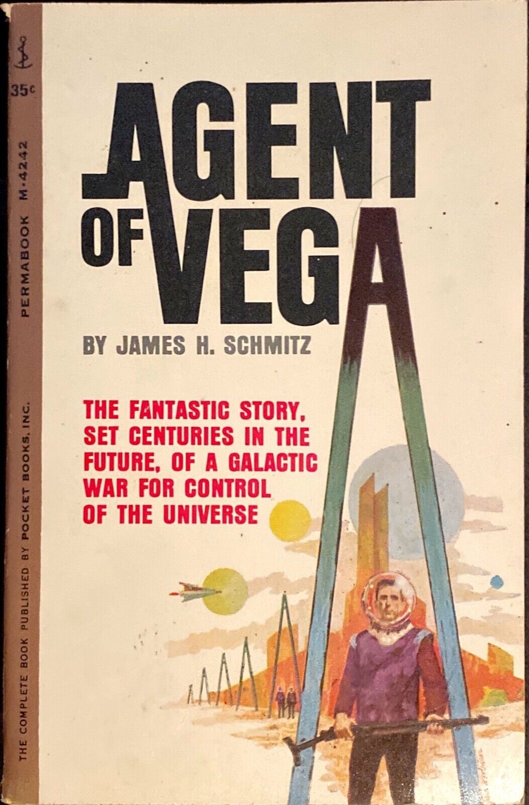 Agent of Vega by James H. Schmitz 1962 Permabook M-4242 Paperback