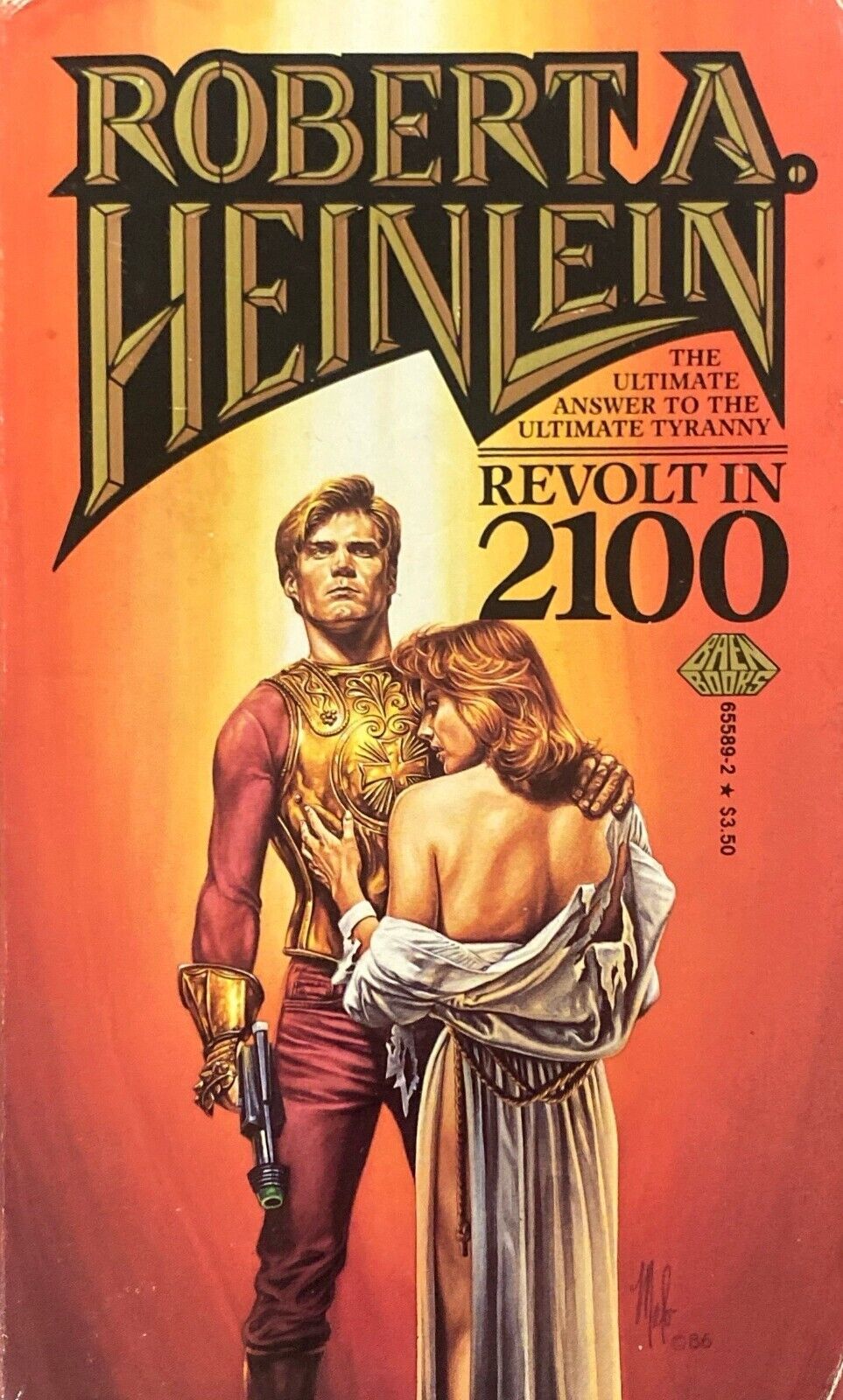 Revolt in 2100 by Robert Heinlein 1986 Baen Paperback