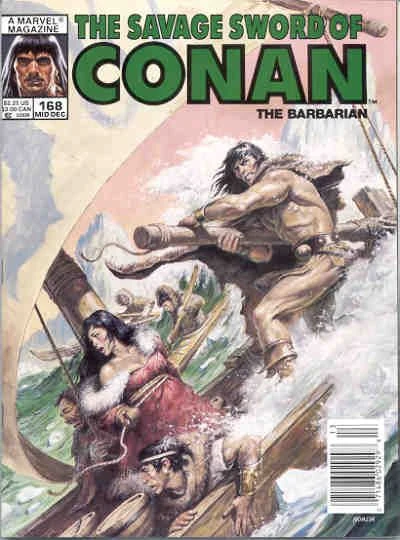 Marvel Magazine Savage Sword of Conan #168 Copper Age 1989