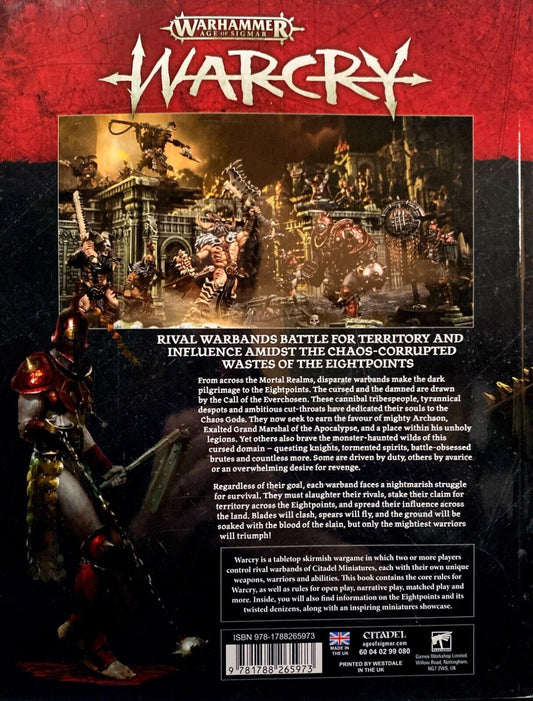 Warhammer: Age of Sigmar - Warcry Core Book 2019 Games Workshop Paperback