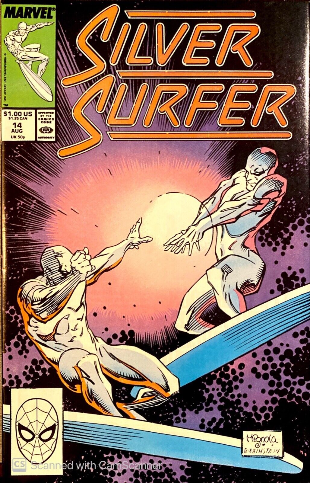 Marvel Comics Silver Surfer #14 Copper Age 1988