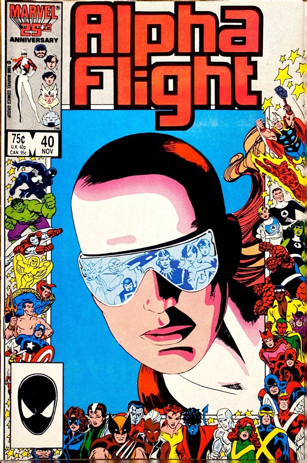 Marvel Comics Alpha Flight #40 Copper Age 1986 25th Anniversary