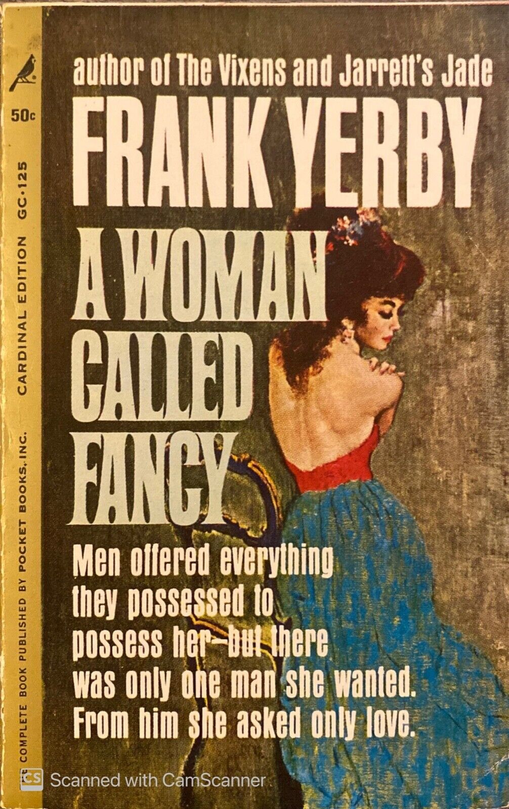 A Woman Called Fancy by Frank Yerby 1962 Giant Cardinal GC-125 Paperback
