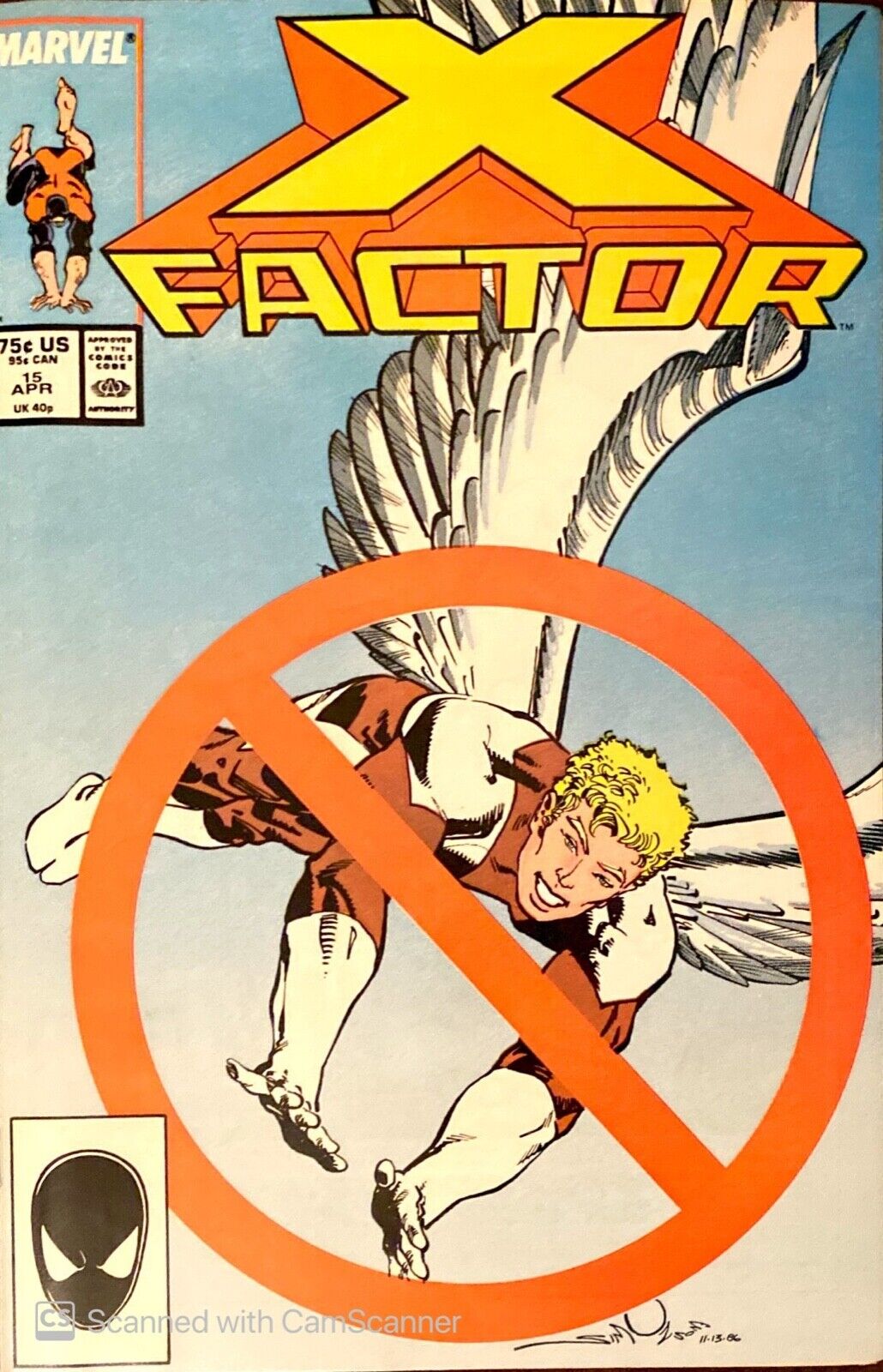 Marvel Comics X-Factor #15 Copper Age 1987 "Death" of Angel
