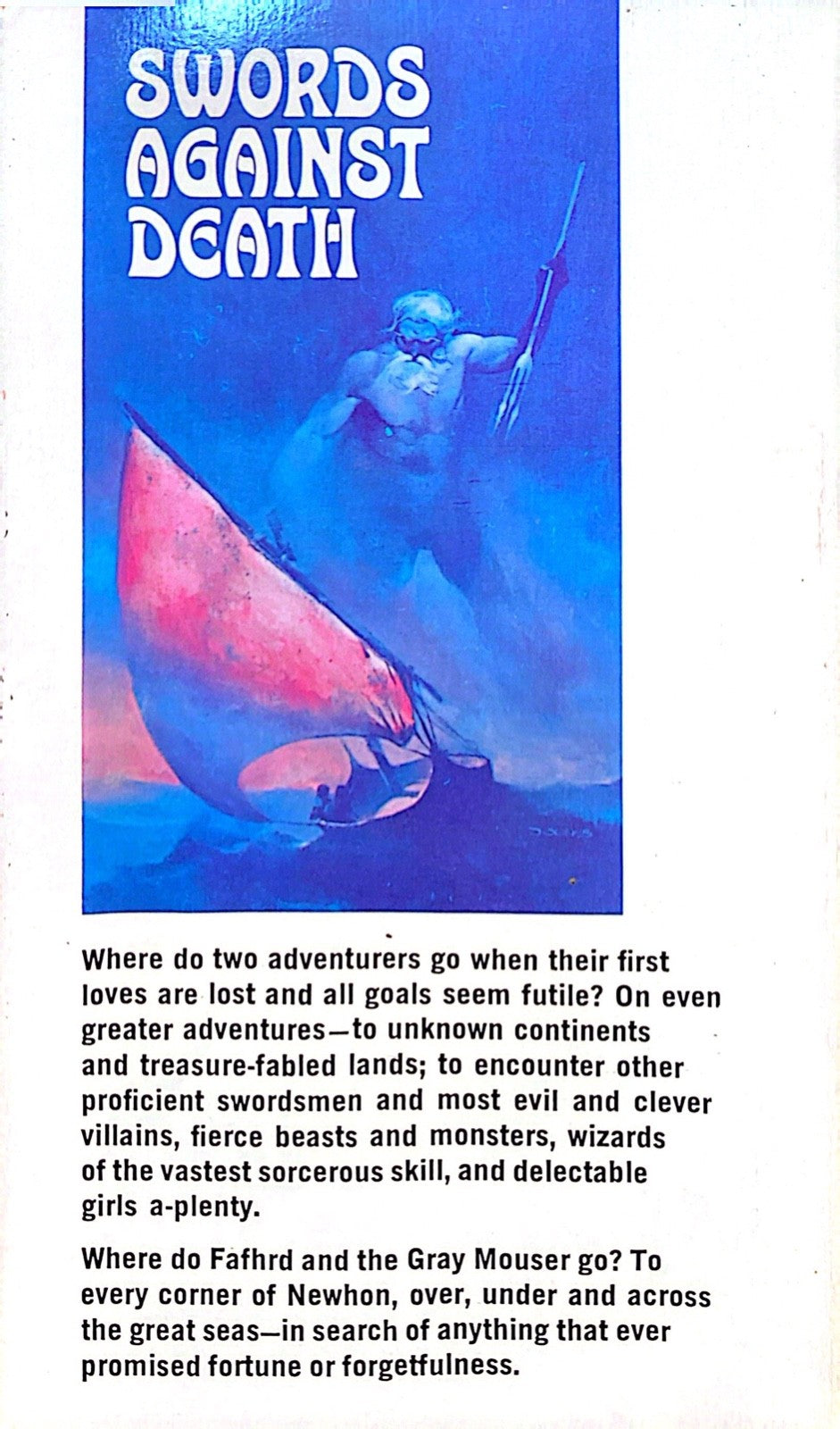 Sword's Against Death by Fritz Leiber 1970 Ace 79150 Paperback