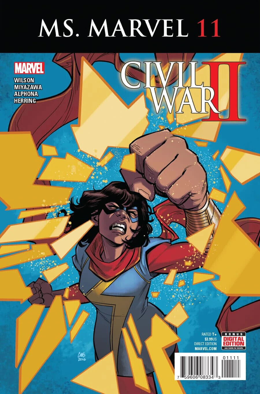 Marvel Comics Ms. Marvel #11 Modern Age 2016 First Lockdown