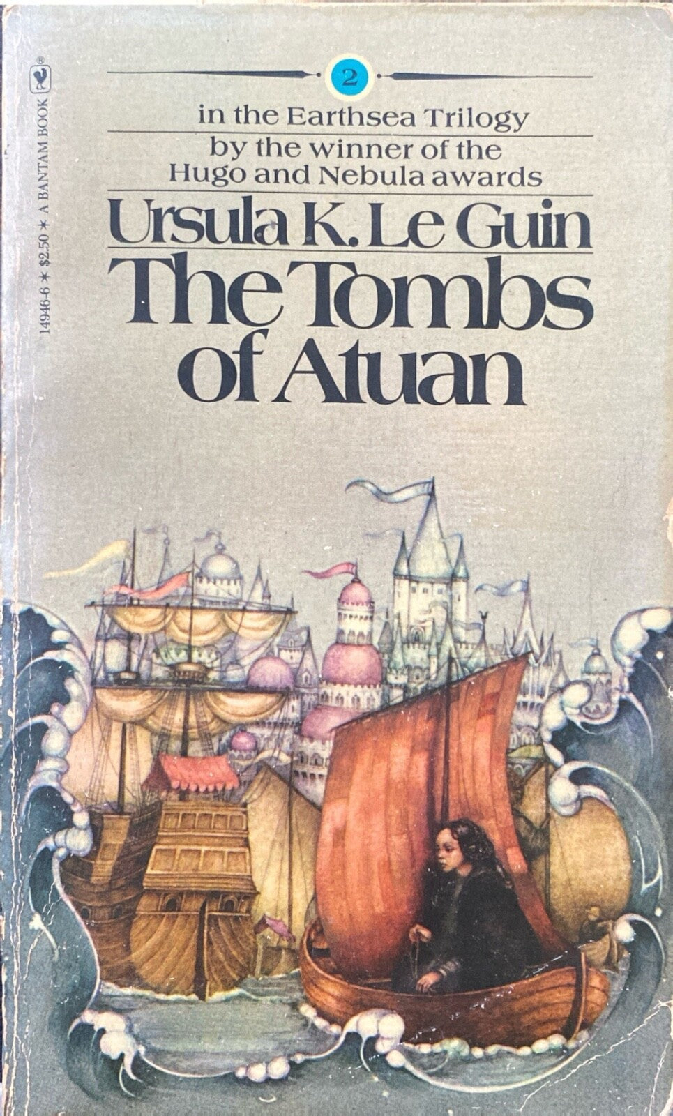 The Earthsea Trilogy by Ursula K. LeGuin 1970s Bantam Paperback