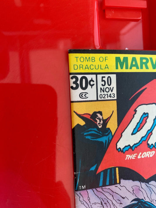 Marvel Comics Tomb of Dracula #50 Bronze Age 1976 Silver Surfer
