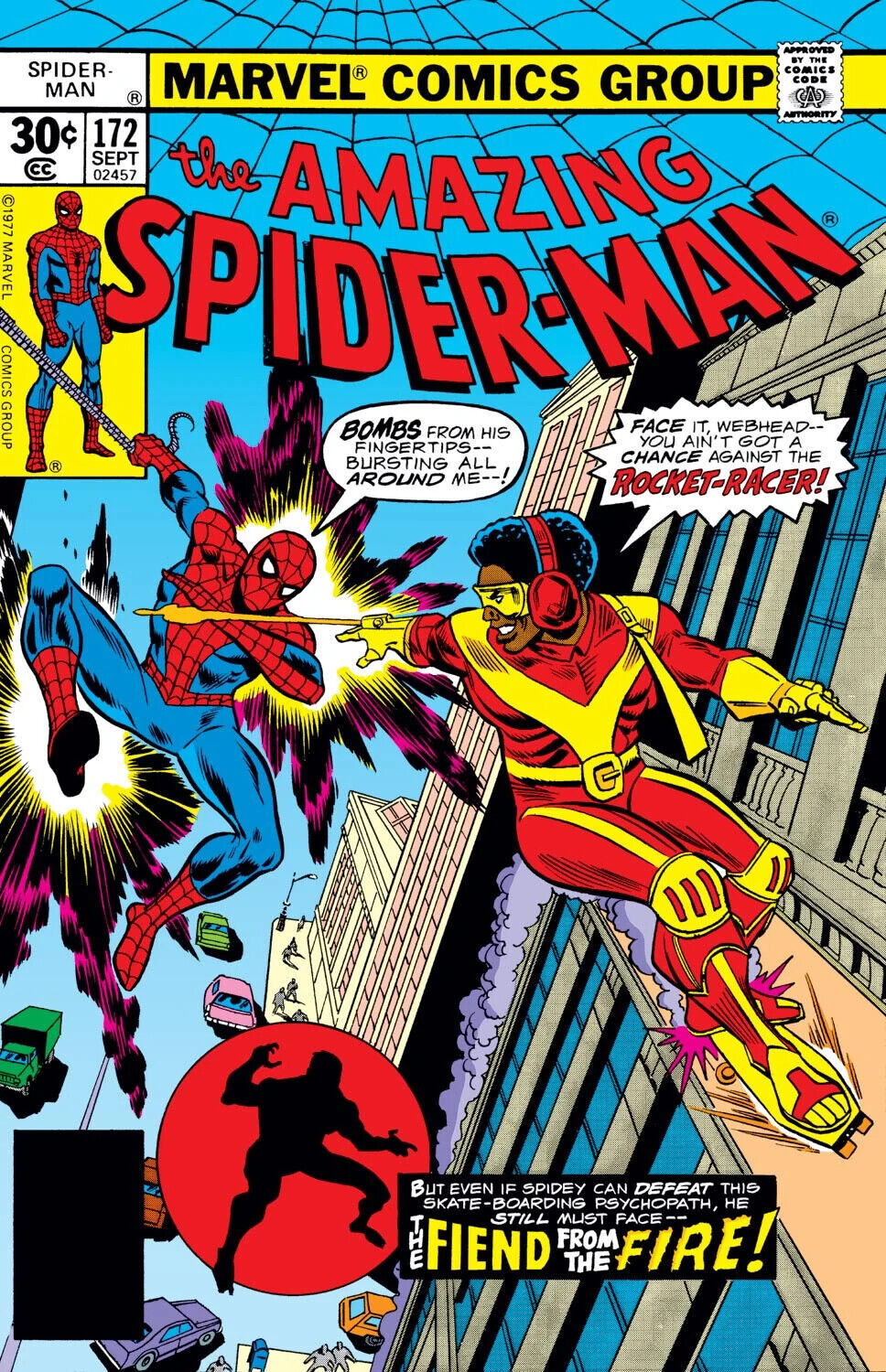 Marvel Comics Amazing Spider-man #172 Bronze Age 1977 Rocket Racer
