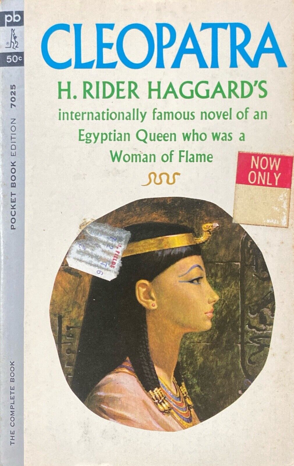 Cleopatra by H. Rider Haggard 1963 Pocket 7025 Paperback