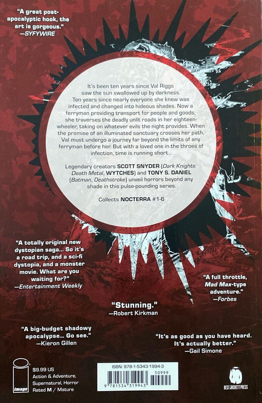 Image Comics Nocterra Vol. 1: Full Throttle Dark signed Snyder Daniel Bookplate