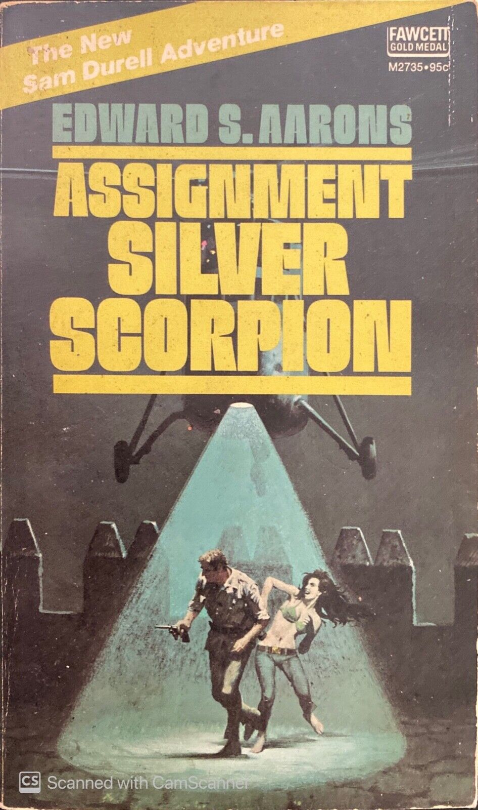 Assignment Silver Scorpion by Edward S. Aarons 1973 Fawcett M2735
