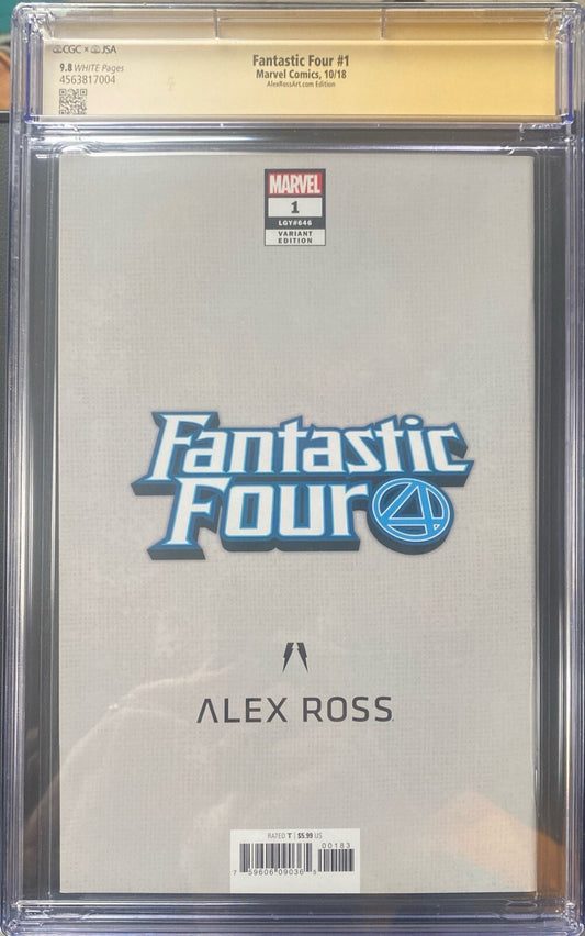 Marvel Fantastic Four #1 CGC 9.8 signed Alex Ross Store Exclusive Homage Variant