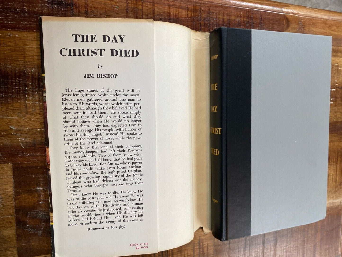 The Day Christ Died by Jim Bishop 1957 Harper & Brothers Hardcover BCE