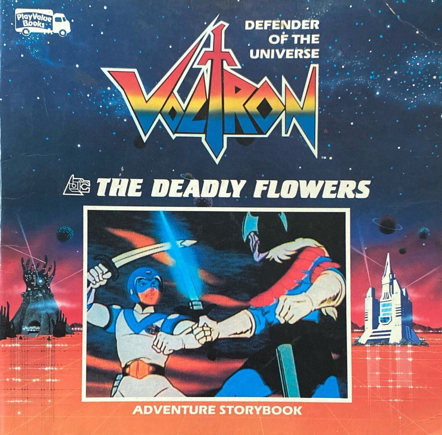 Voltron: The Deadly Flowers by Robin Snyder 1985 Play Value Books Paperback