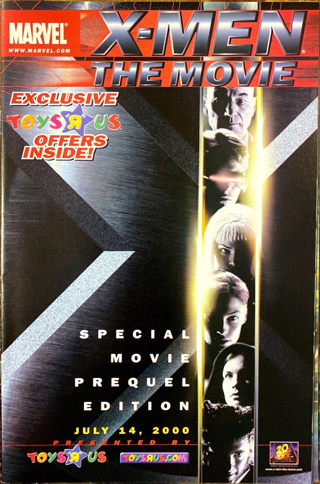 Marvel Comics X-Men: The Movie Prequel Edition 2000 Modern Age Toys R Us