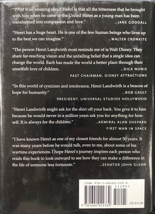 Love and Hate: The Story of Henri Landwirth 2007 Hardcover Inscribed