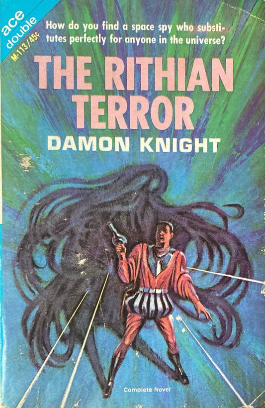The Rithian Terror/Off Center by Damon Knight 1965 Ace Double M-113