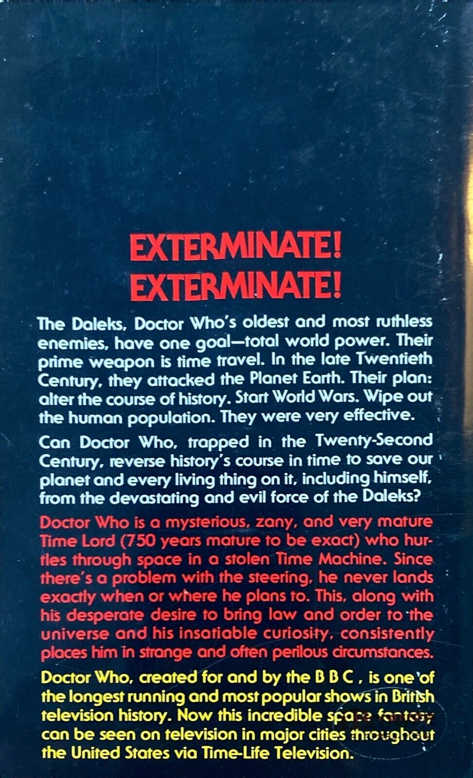 Doctor Who and the Day of the Daleks by Terrance Dicks 1979 Pinnacle Paperback