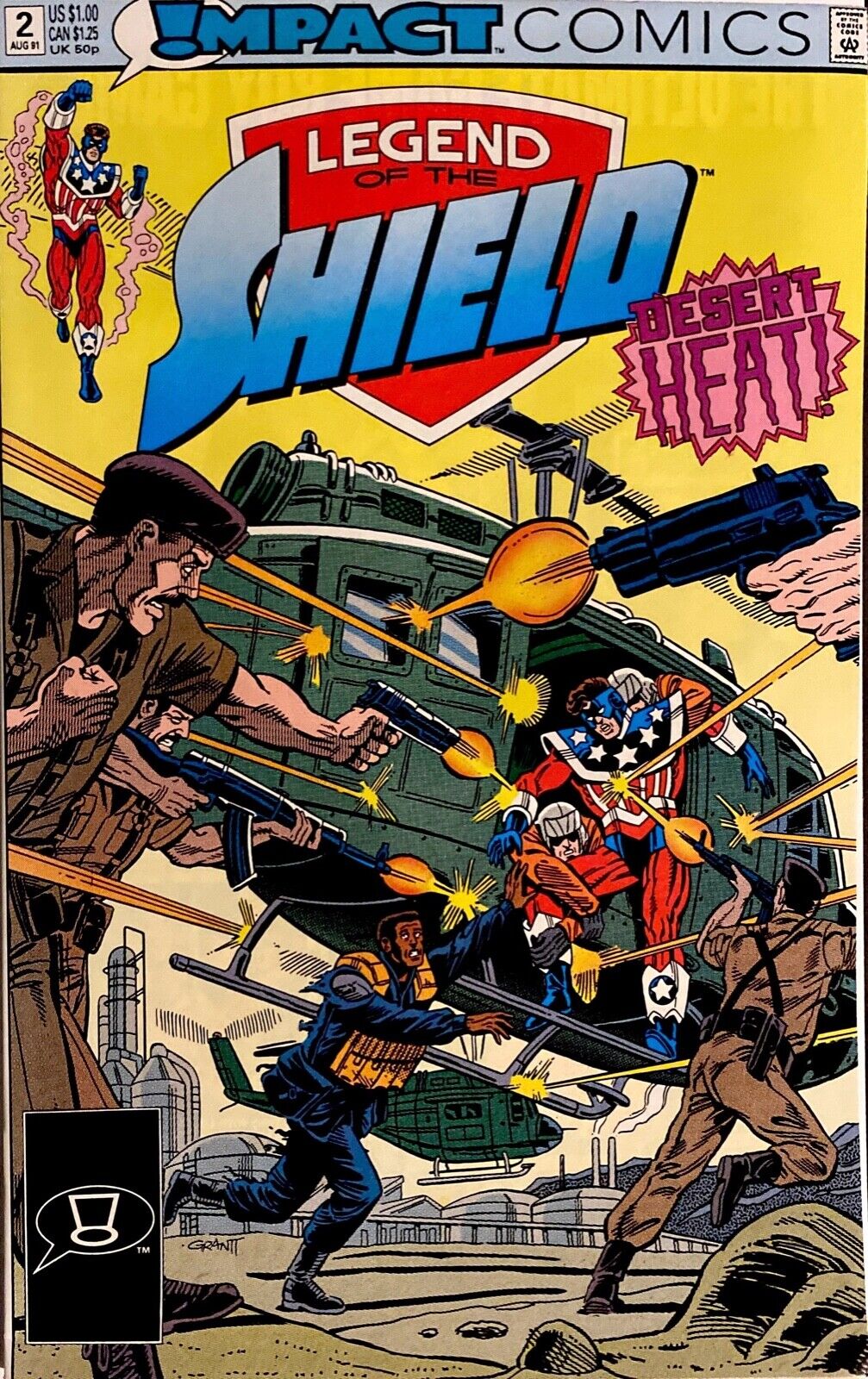 Impact Comics Legend of the Shield #2 Copper Age 1991