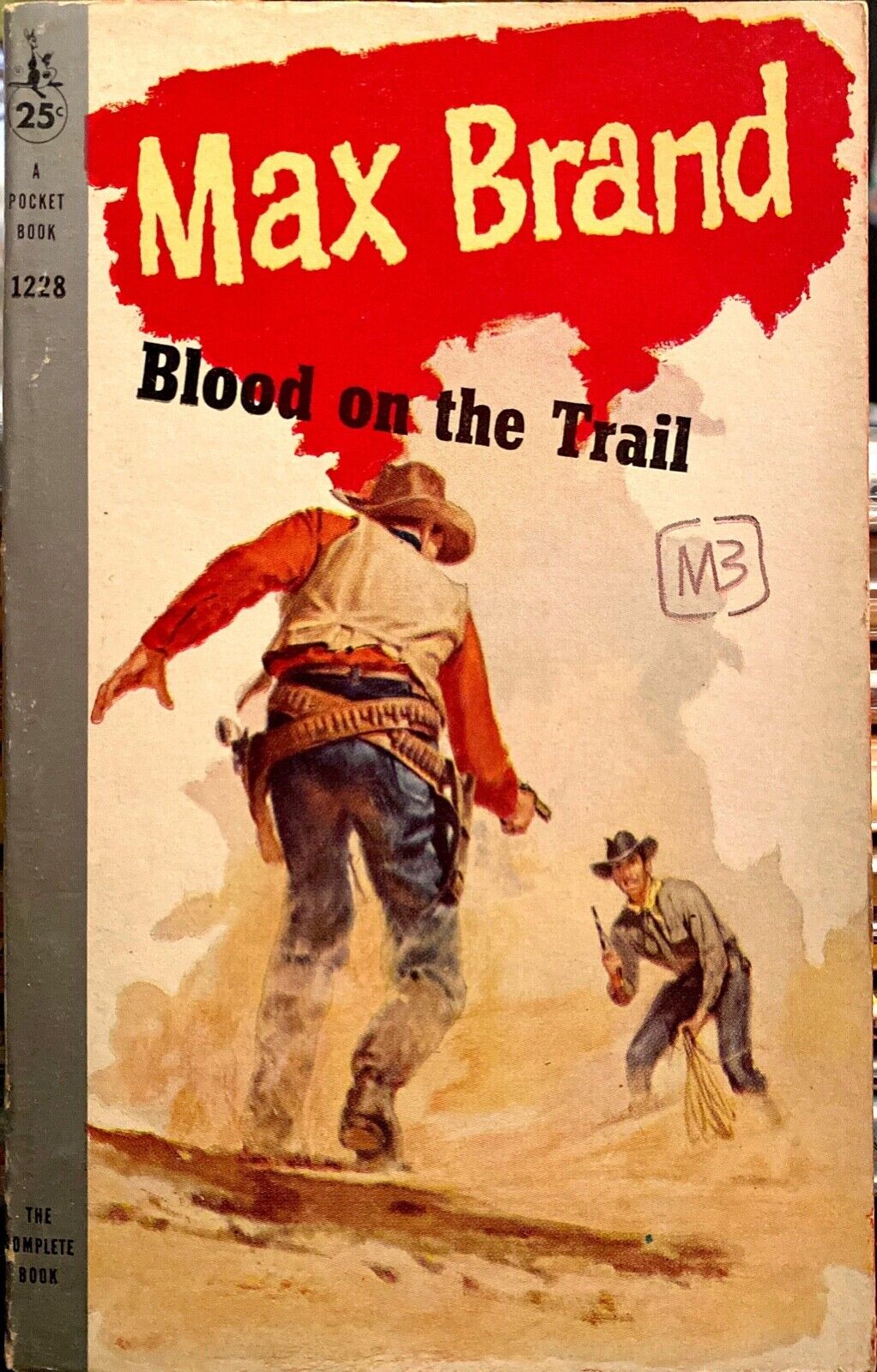 Blood on the Trail by Max Brand 1959 Pocket 1228 Paperback