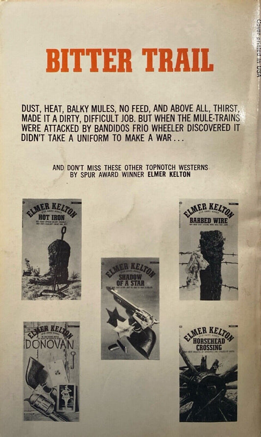 Bitter Trail by Elmore Kelton 1969 Ballantine Paperback