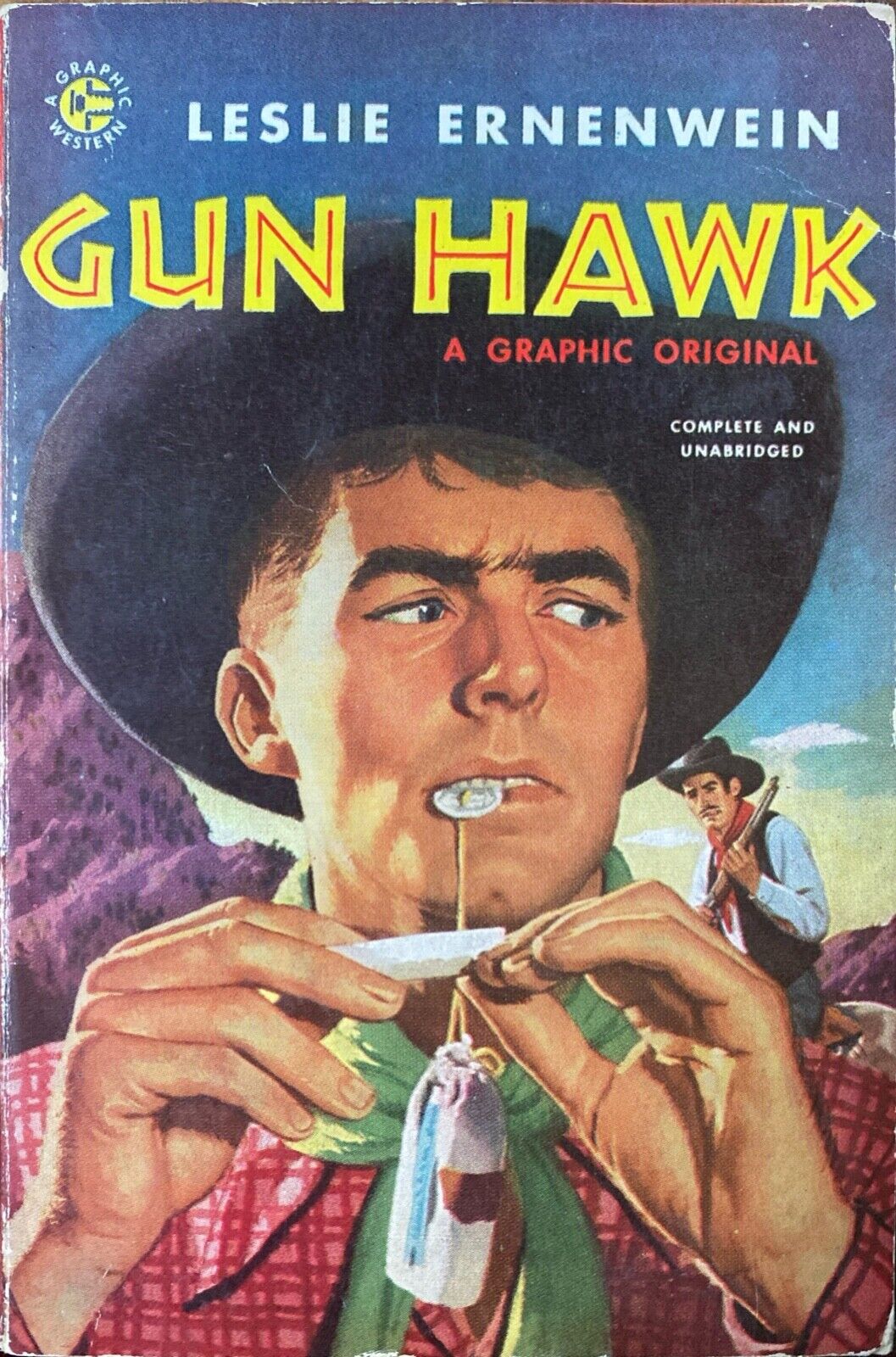 Gun Hawk by Leslie Ernenwein 1952 Graphic Publications 44 Paperback
