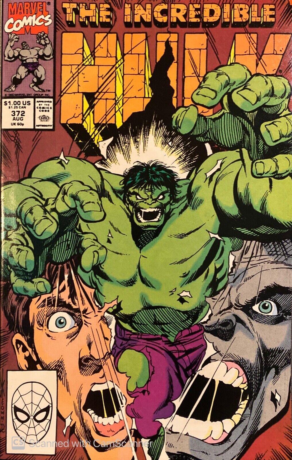 Marvel Comics Incredible Hulk #372 Copper Age 1990
