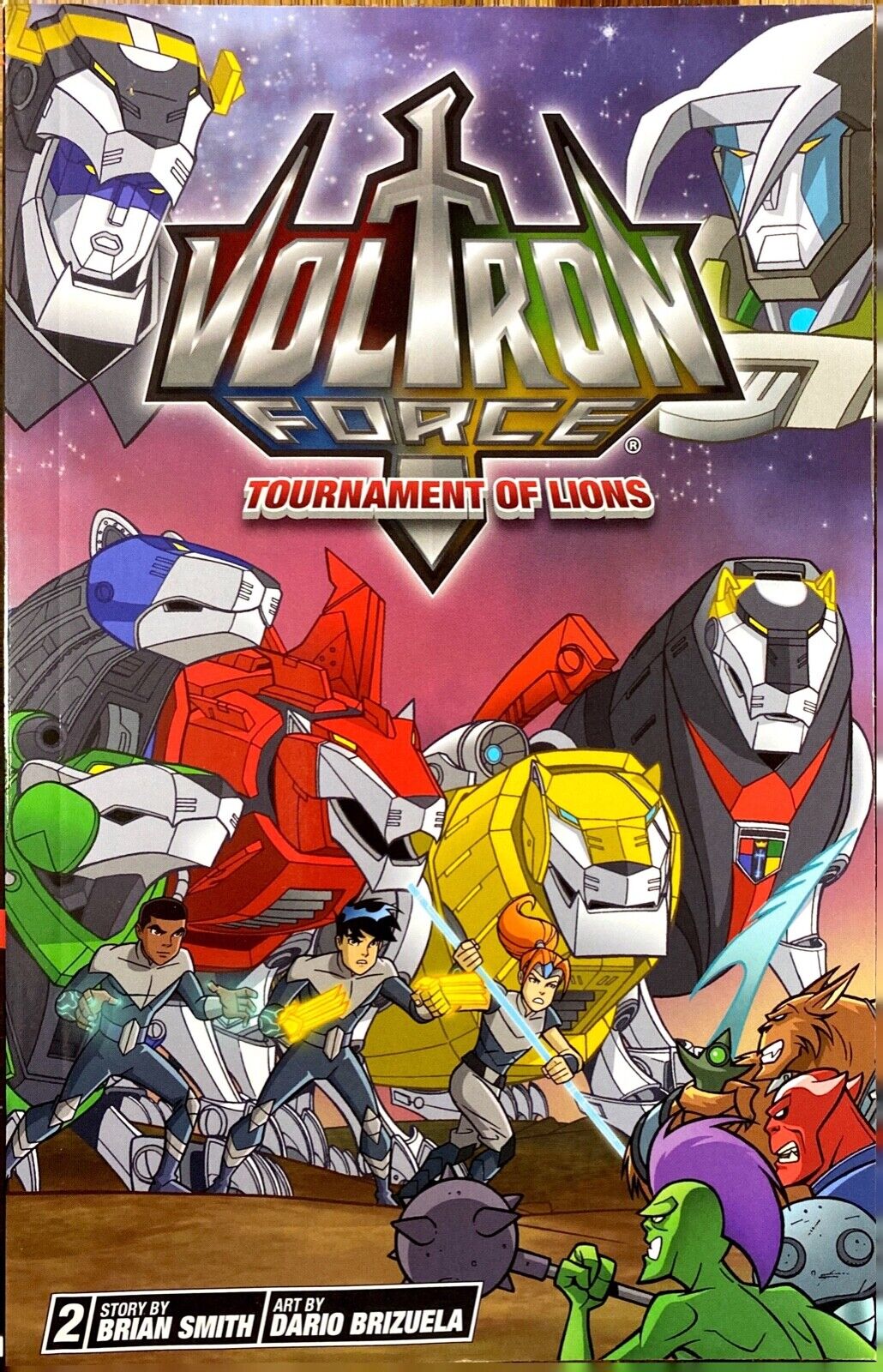 Voltron Force #2: Tournament of Lions by Brian Smith 2012 VizKids Paperback