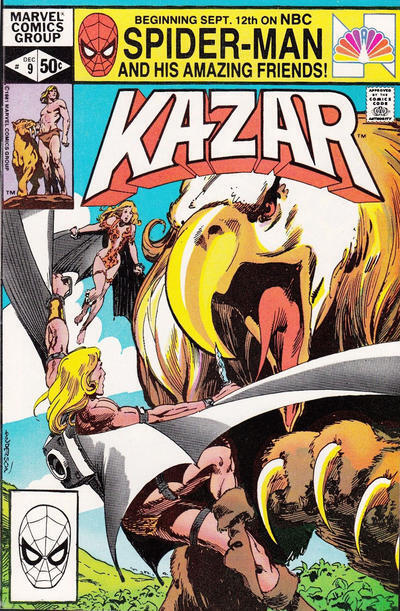 Marvel Comics Ka-zar the Savage #9 Bronze Age 1981