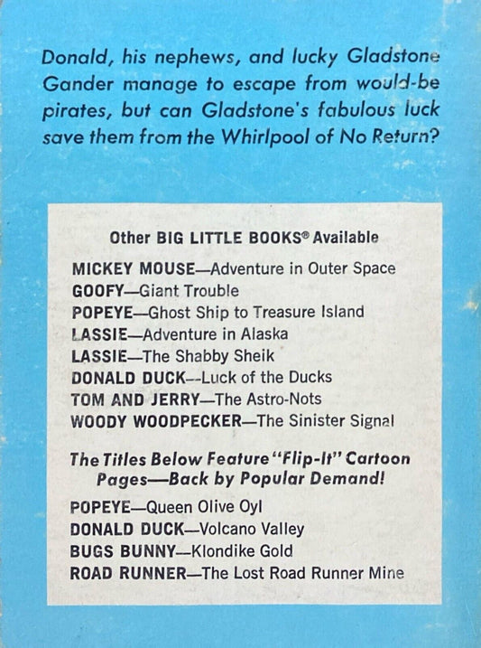 Walt Disney's Donald Duck: Luck of the Ducks 1969 Whitman Big Little Book 5764