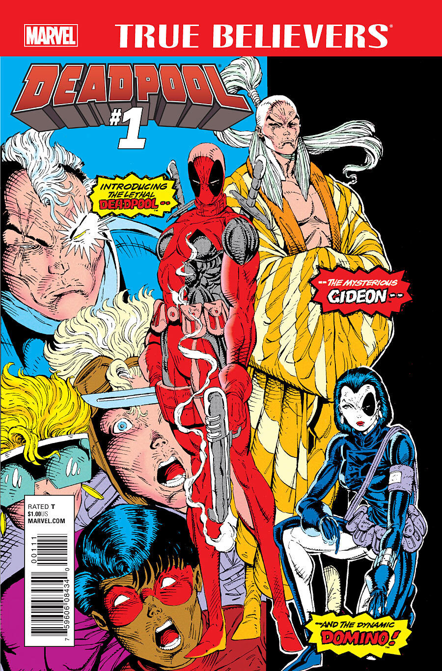 Marvel Comics True Believers Deadpool #1 Modern Age 2017 New Mutants #98 Reprint