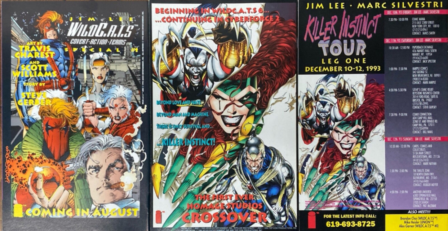 Image Comics WildC.A.T.S. Trilogy #1-3 Modern Age 1993 Complete