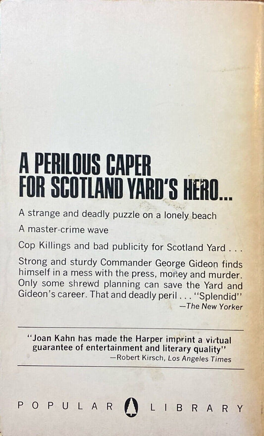 Gideon's Staff by J.J. Marric 1959 Popular LIbrary Paperback