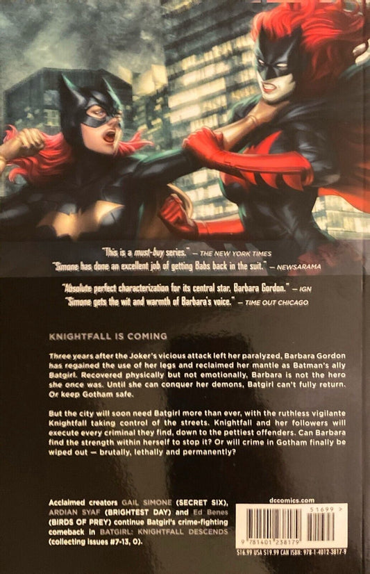 DC Comics Batgirl Volume 2: Knightfall Descends 2013 Paperback TPB