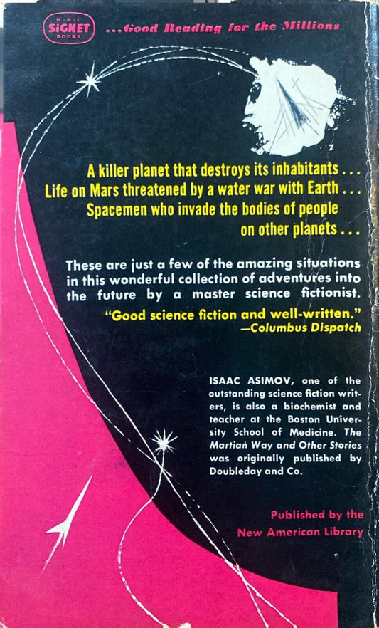 The Martian Way by Isaac Asimov 1957 Signet S1433 Paperback