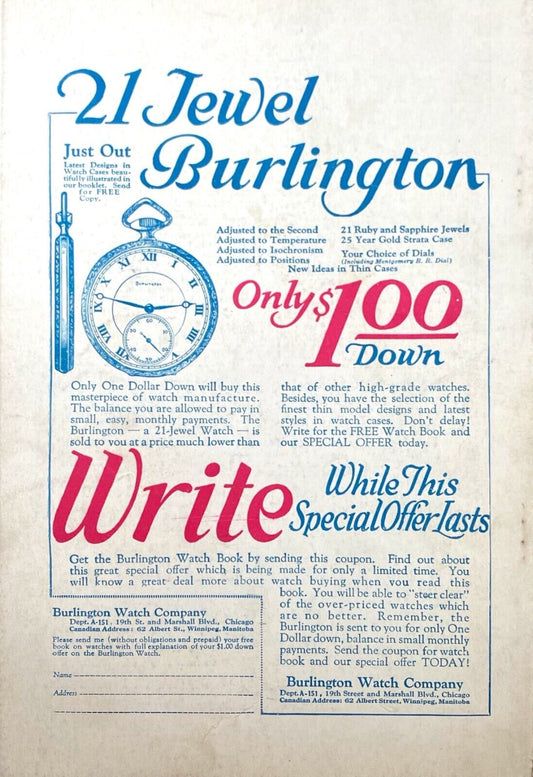 The Wide World Magazine No. 302 Vol. 51 June 1923 London Pulp