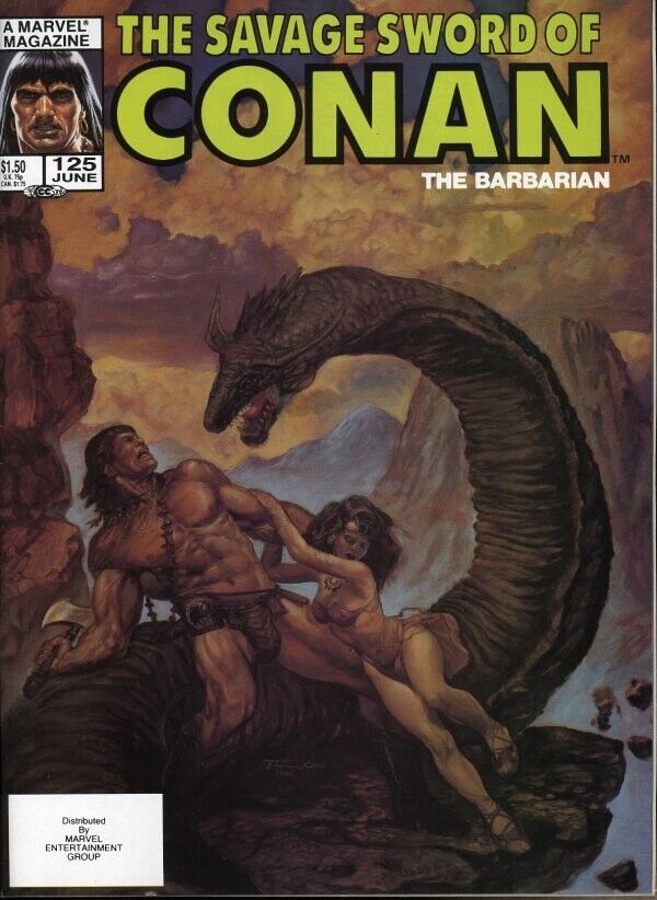 Marvel Magazine Savage Sword of Conan #125 Copper Age 1986