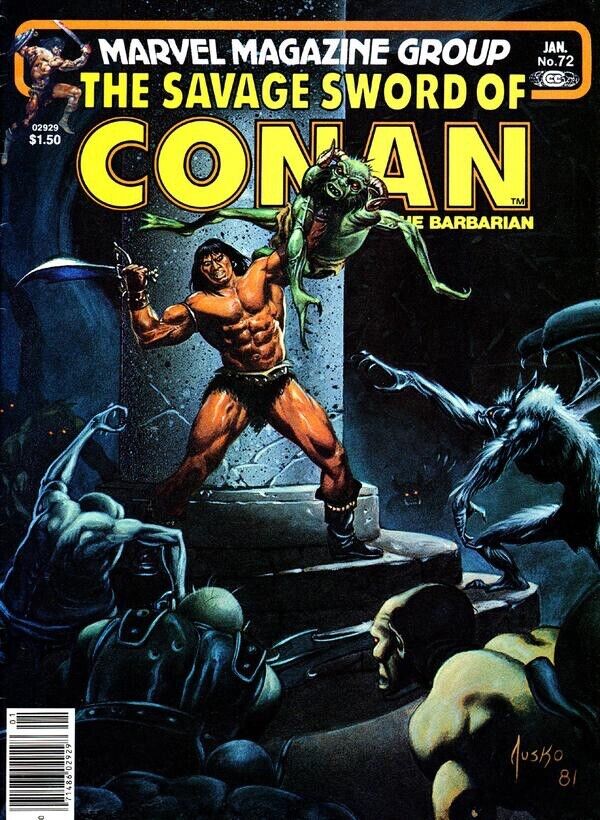 Marvel Magazine Savage Sword of Conan #72 Bronze Age 1982