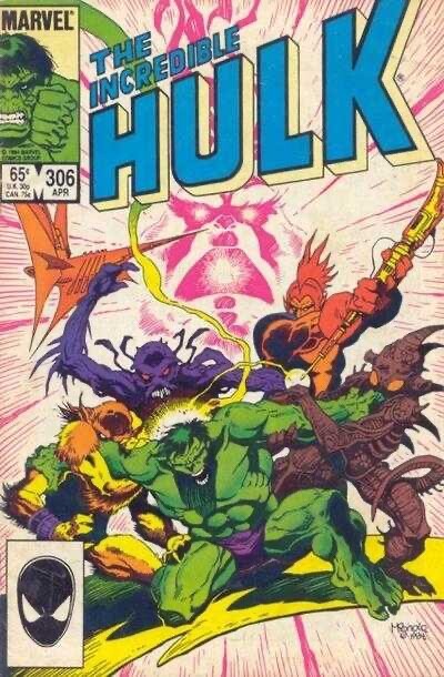 Marvel Comics Incredible Hulk #306 Copper Age 1985